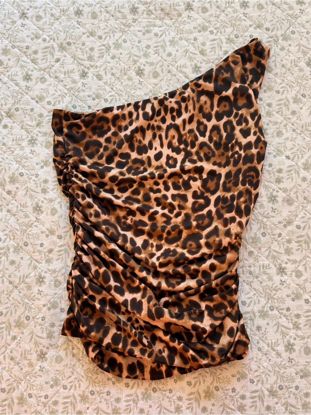 Y2k Sofia Jeans leopard print one shoulder top - Picture 5 of 5